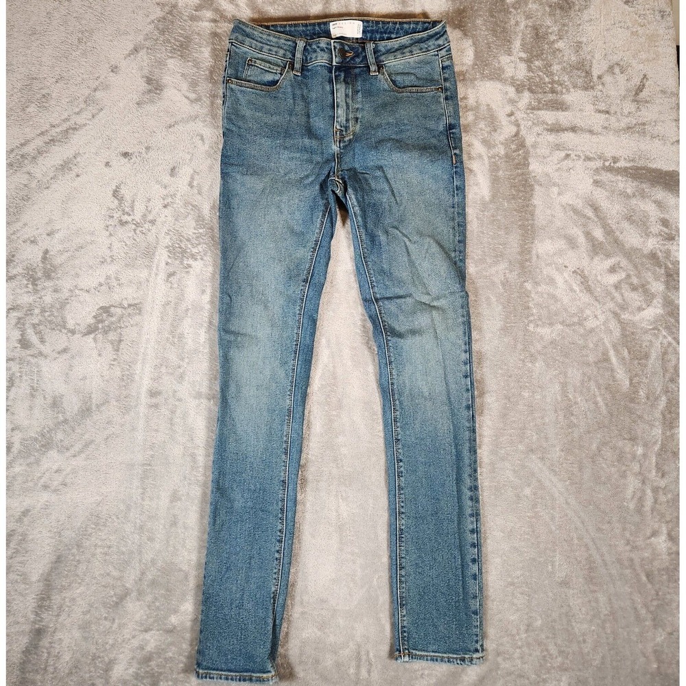 ASOS Design Jeans Women's 28X31 (Tag 28X32) Super High Rise Skinny Blue Pre-Own